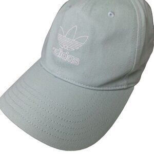 Adidas Ball‎ Cap Hat Adjustable Back Light Blue Green Womens One Size
